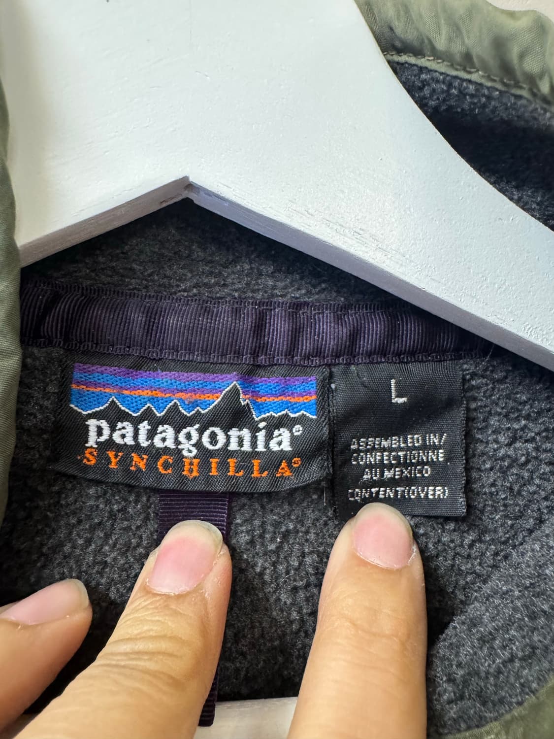 파타고니아 신칠라 90s 그레이 올리브 L 상품이미지3