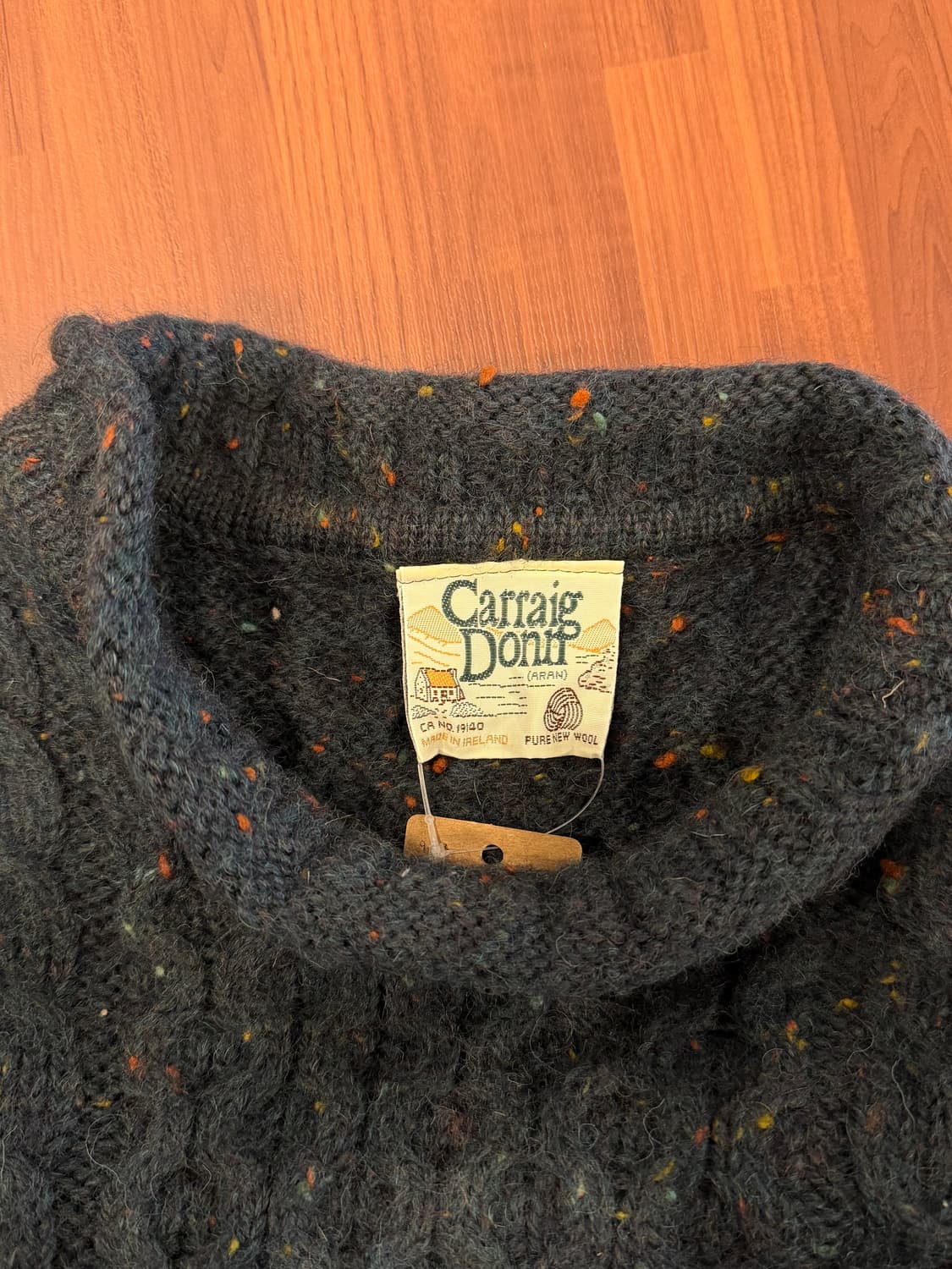 90s Carring Donn 케이블 피셔맨 아란 니트 (Ireland) 상품이미지7