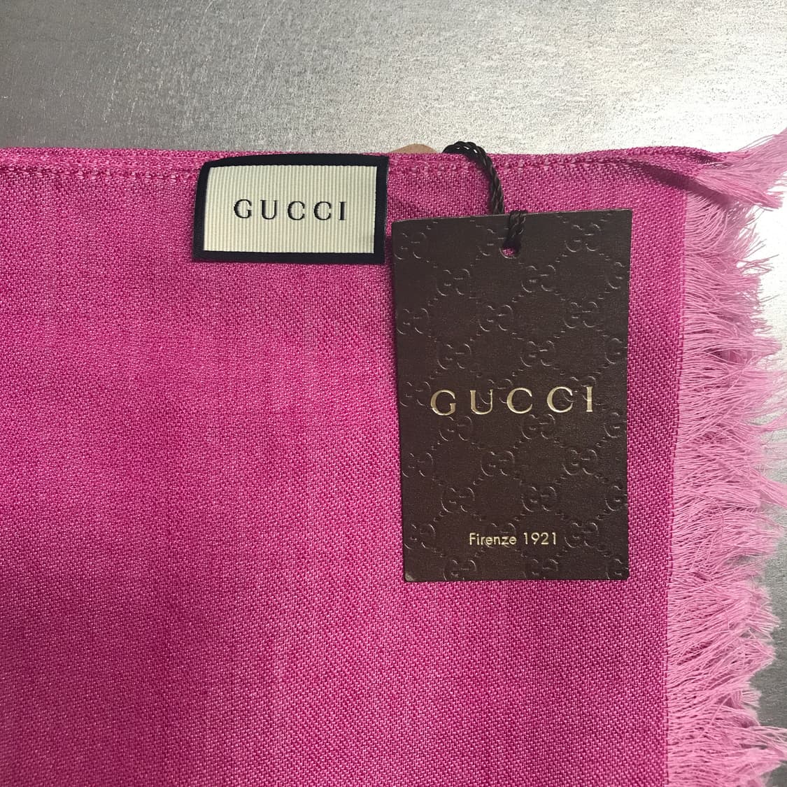 구찌 핑크 스카프 새상품 상품이미지3