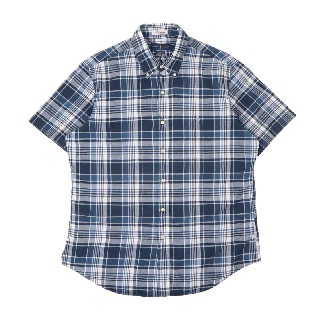 폴로 랄프로렌 인디안 마드라스 체크 우븐 하프 셔츠 상품이미지1