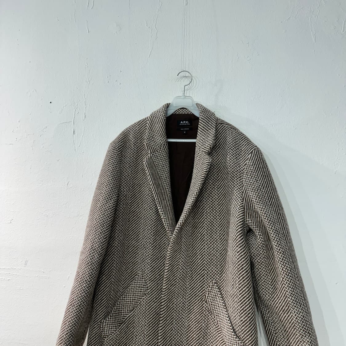 APC 아페쎄 헤링본 코트 M 상품이미지2