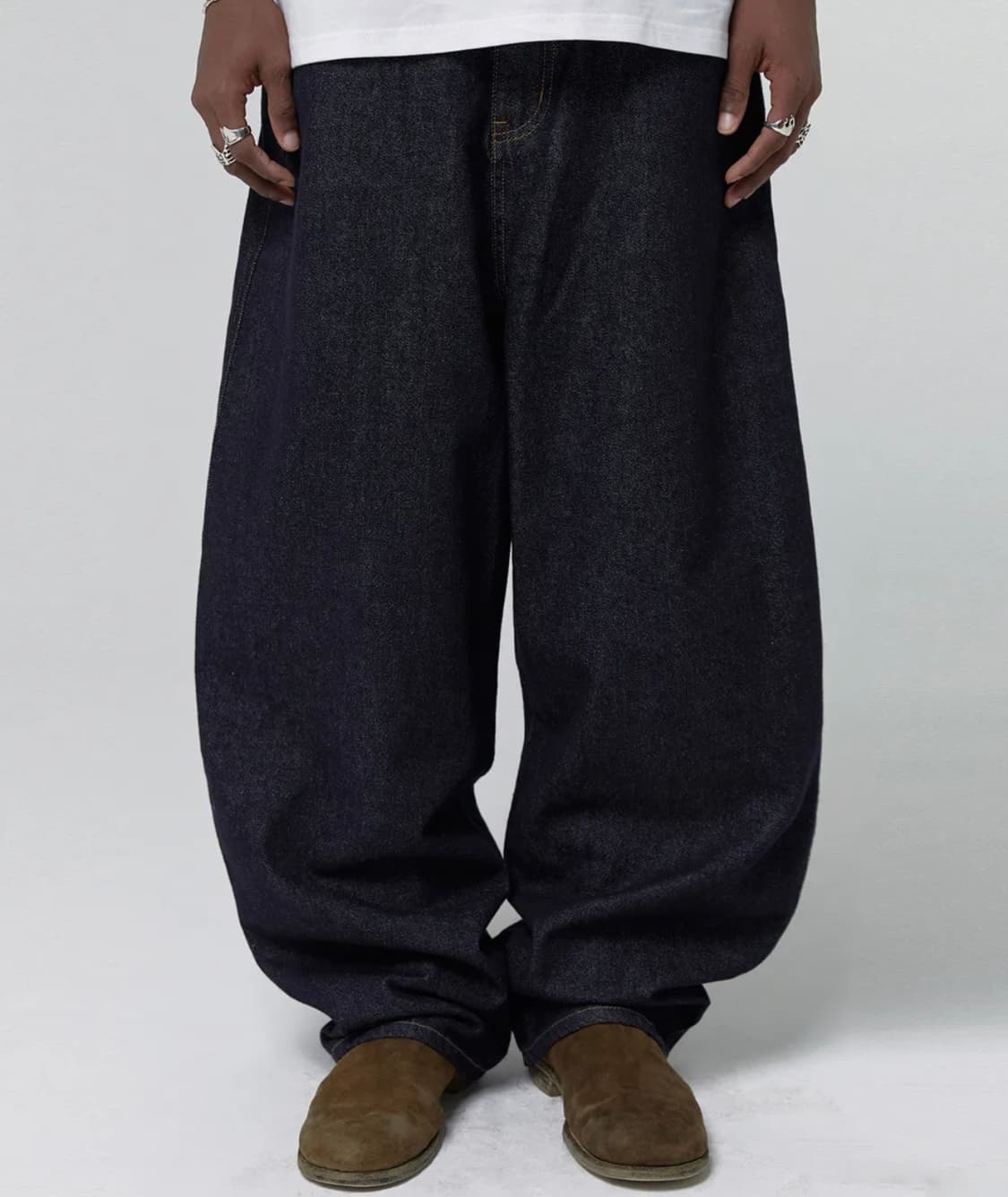 스웨이드 생지데님 팬츠 상품이미지2