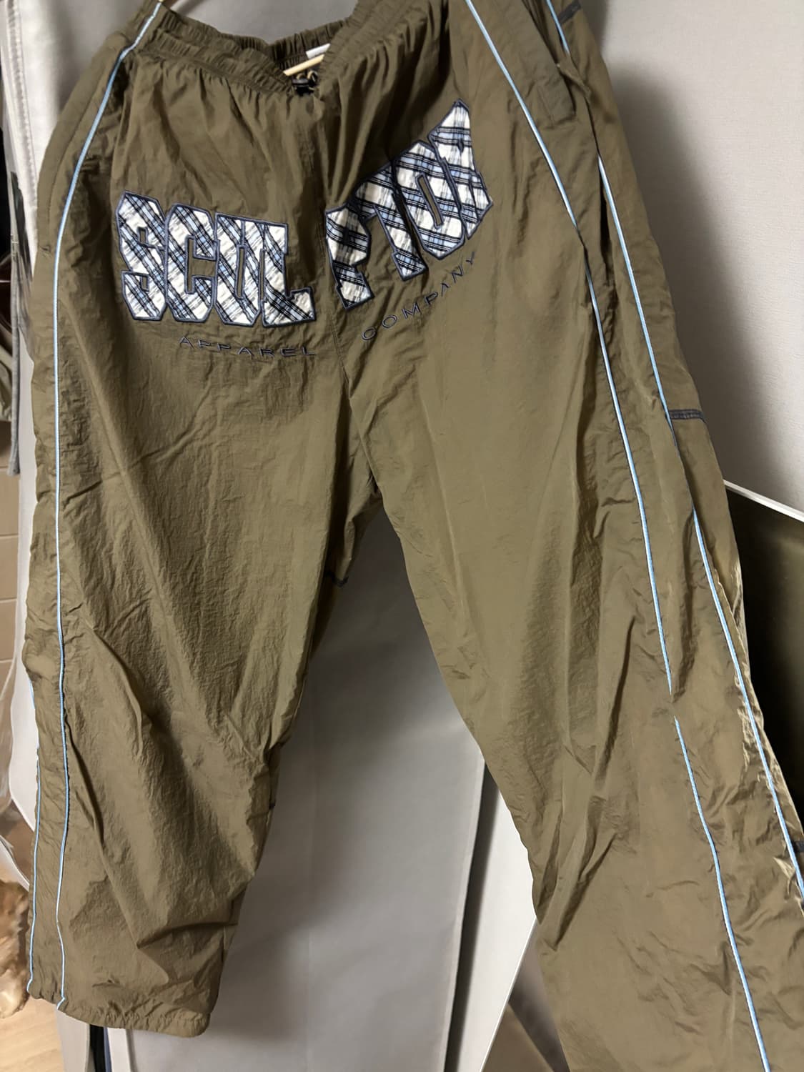 스컬프터 트랙팬츠 Check Varsity Track Pants 상품이미지1