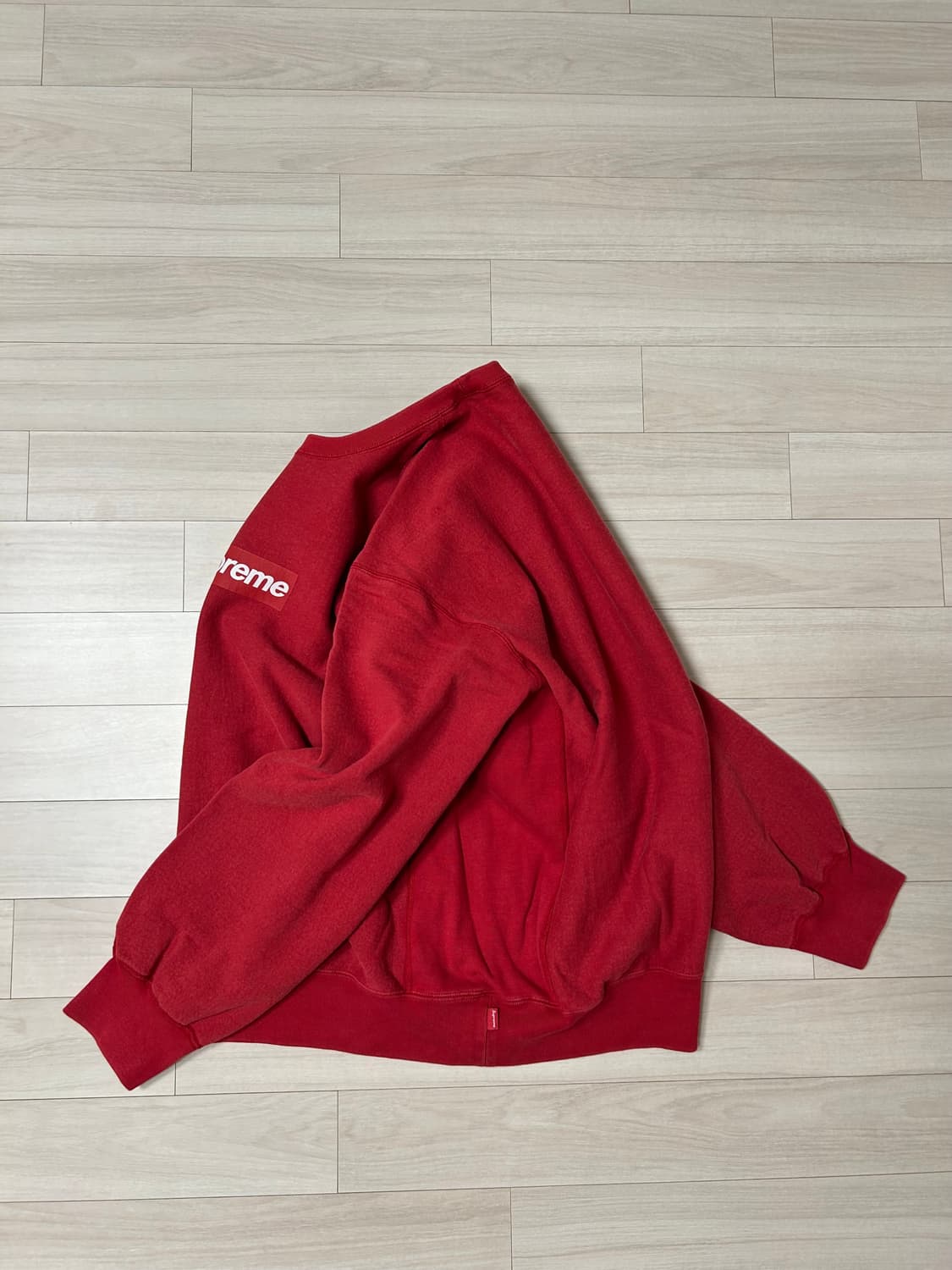 (XL) 슈프림 워시드 박스로고 크루넥 -25ss 상품이미지2