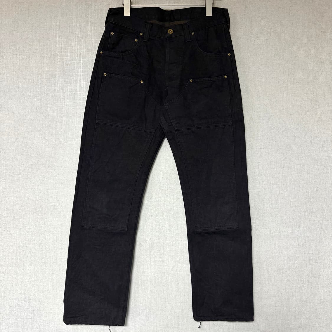 [32]트로피클로딩 1908W 네로우 더블니 블래키 데님 팬츠 상품이미지7