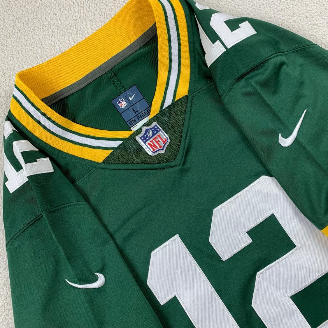 나이키 x NFL 그린베이 패커스 로저스 마킹 럭비 져지 상품이미지3