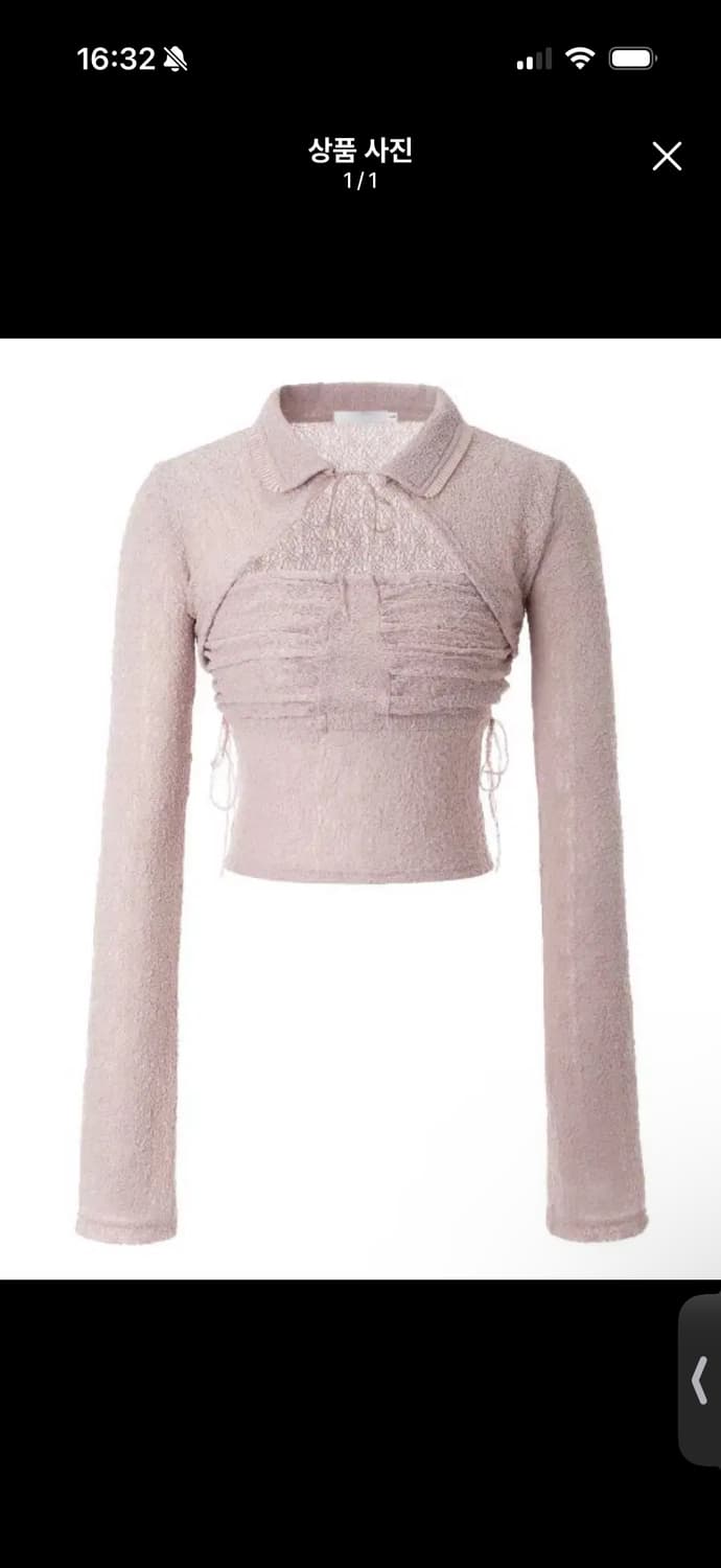 쓰리타임즈 디어블라우스 핑크 M 상품이미지1