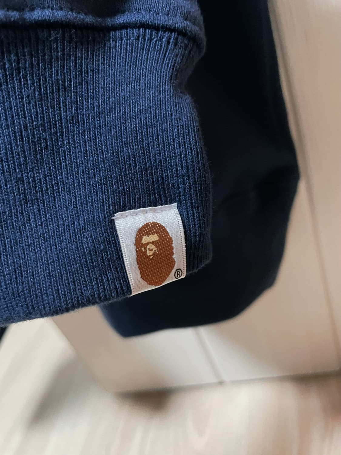 베이프 홀로그램후드 네이비 상품이미지4