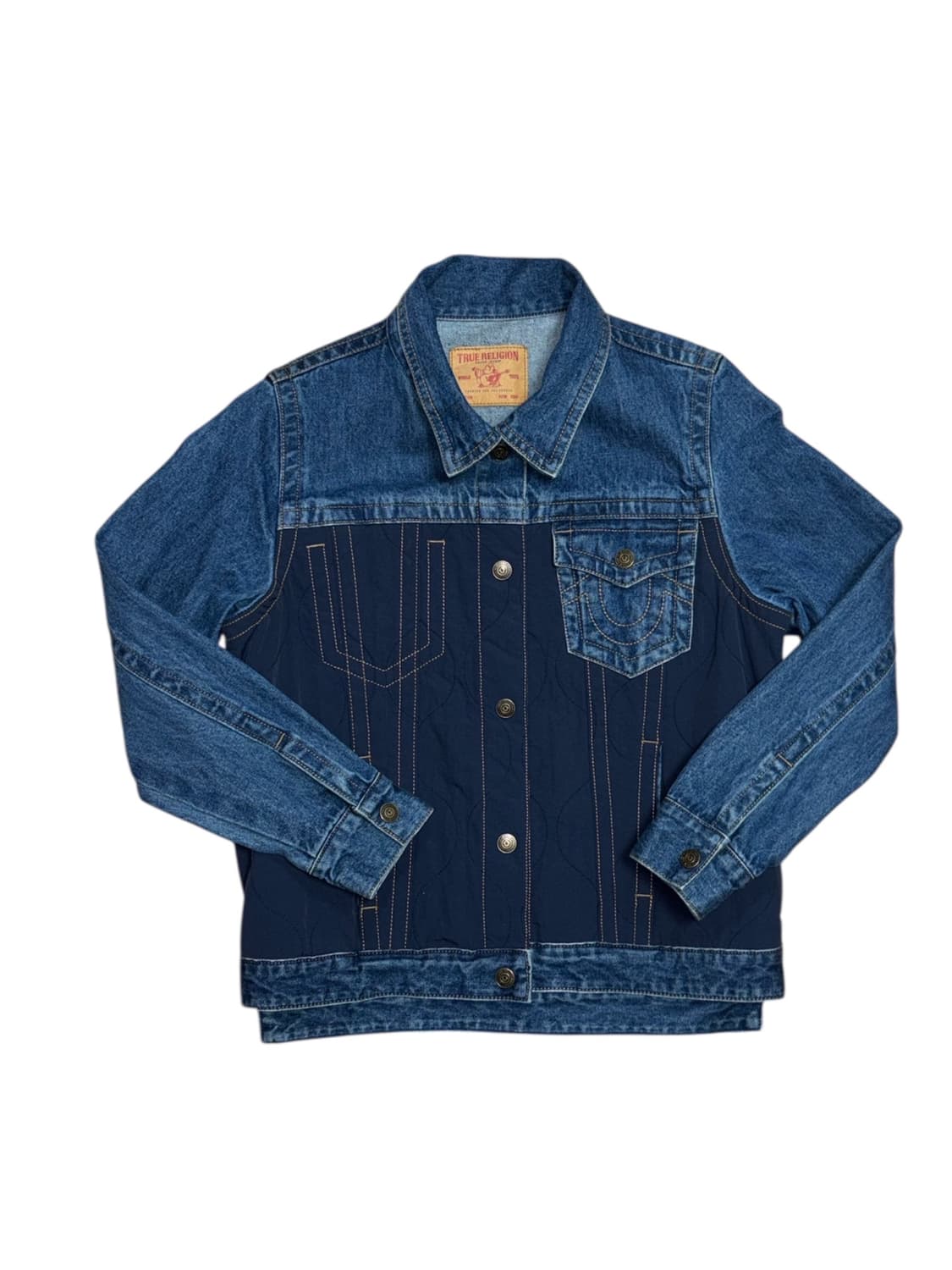 트루릴리전 퀄팅 데님 자켓 상품이미지1