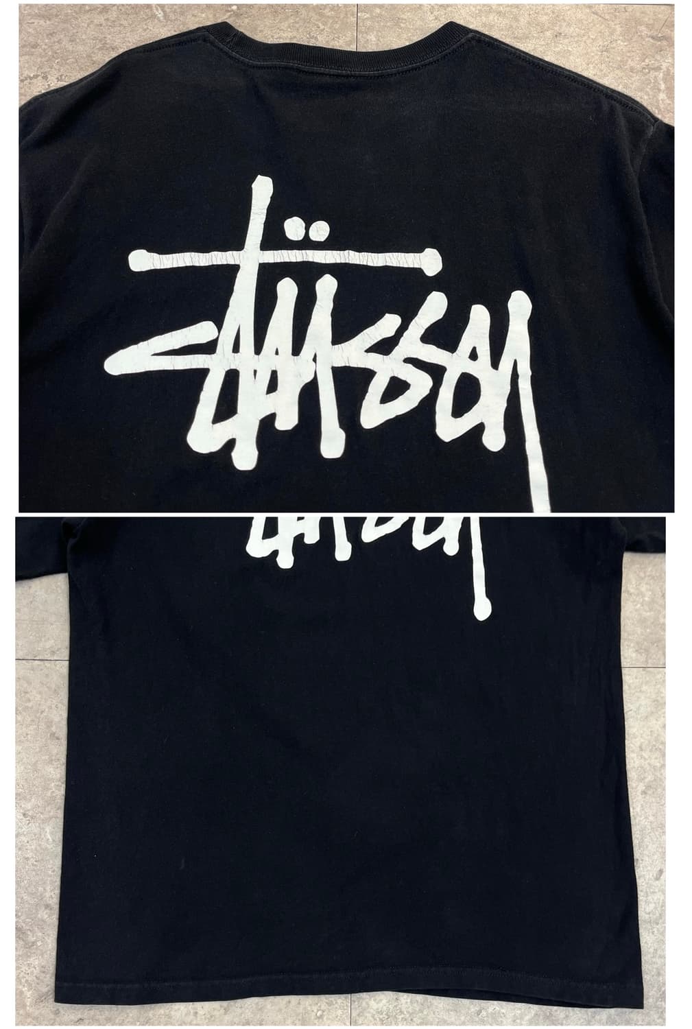 스투시 베이직 로고 반팔티 블랙 M #csz4126 상품이미지8