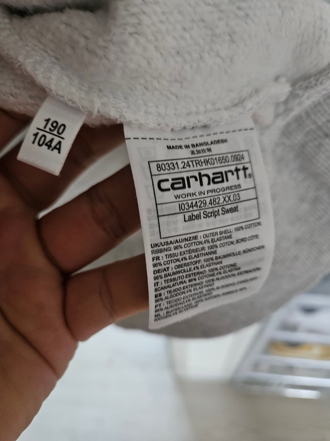 칼하트 맨투맨 2xl xxl 택포 상품이미지3