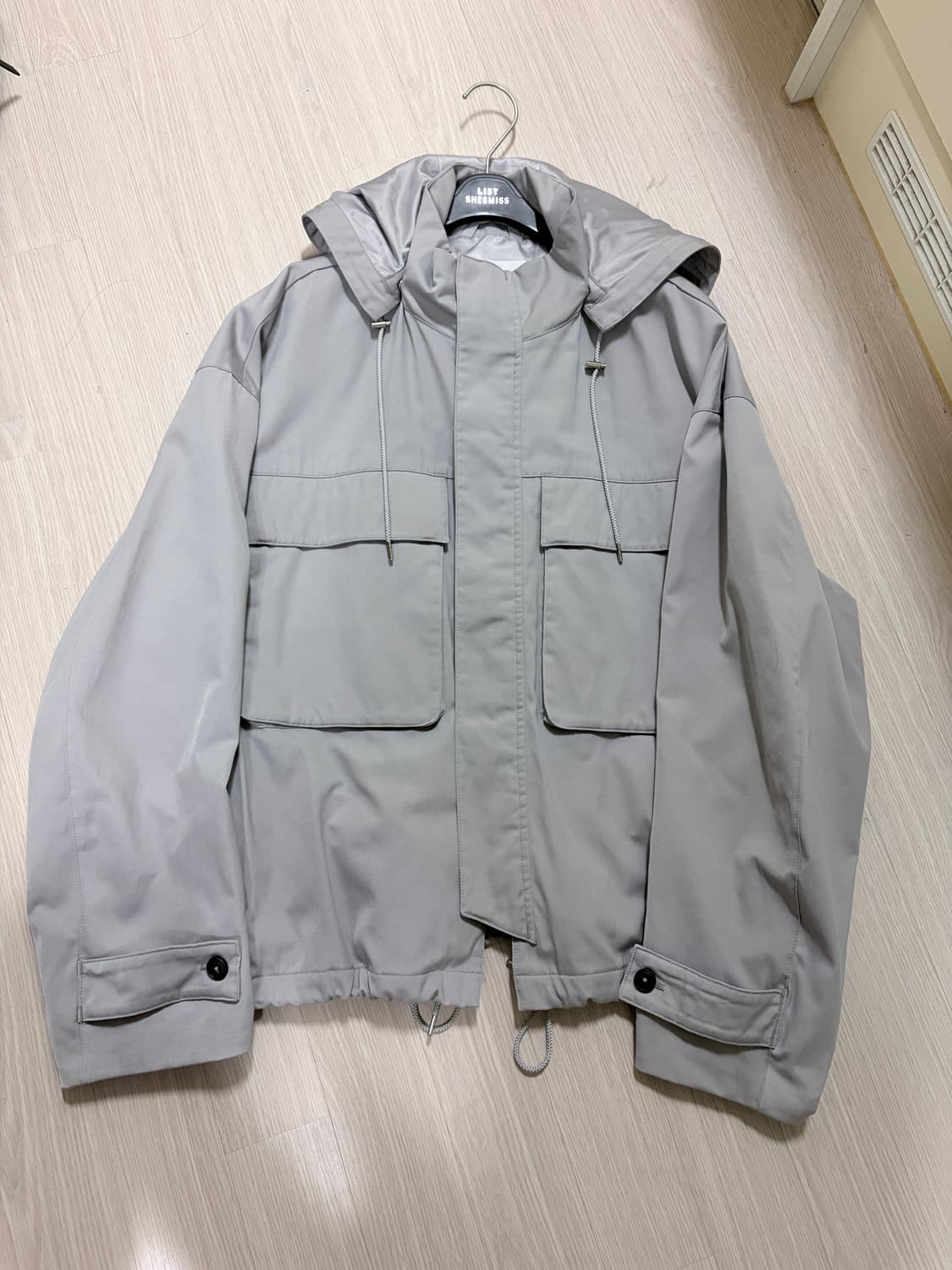 소신 바람막이 개버딘 트윌 후디드 블루종 m사이즈 상품이미지3