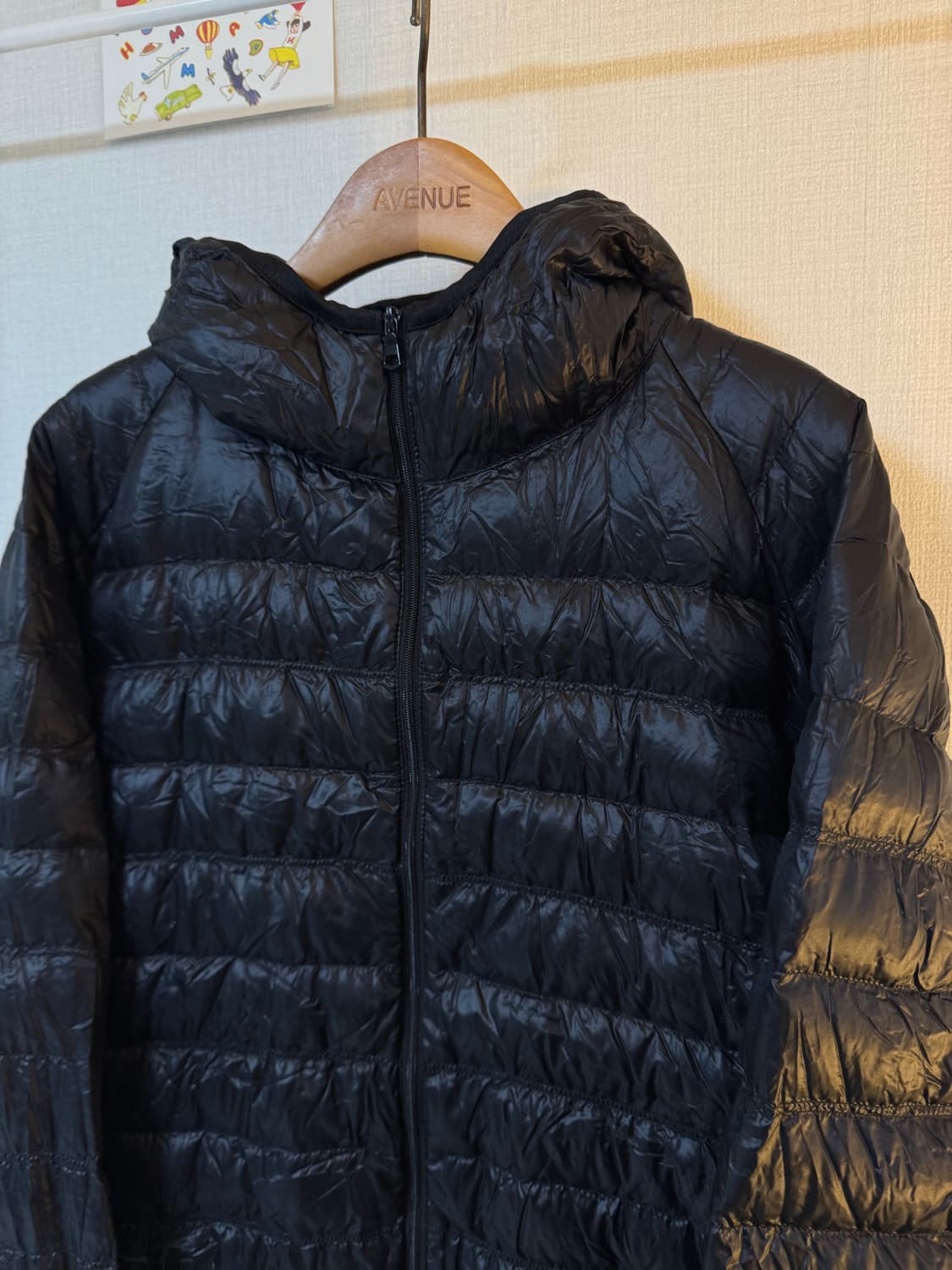 [L]유니클로 패커블 라이트 다운 패딩자켓 블랙 상품이미지5