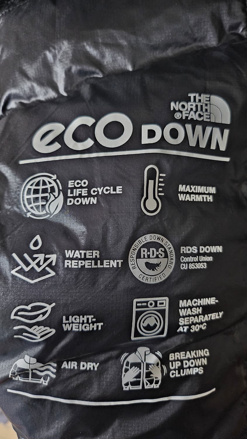 새 상품) 노스페이스 써밋 마테호른 rds 다운 자켓 리얼 블랙 상품이미지9