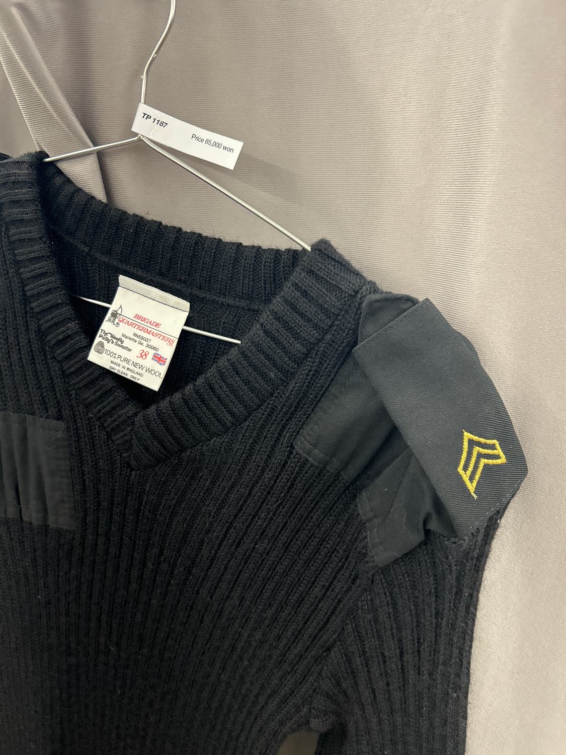 잉글랜드 디테쳐블 울 스웨터 상품이미지3