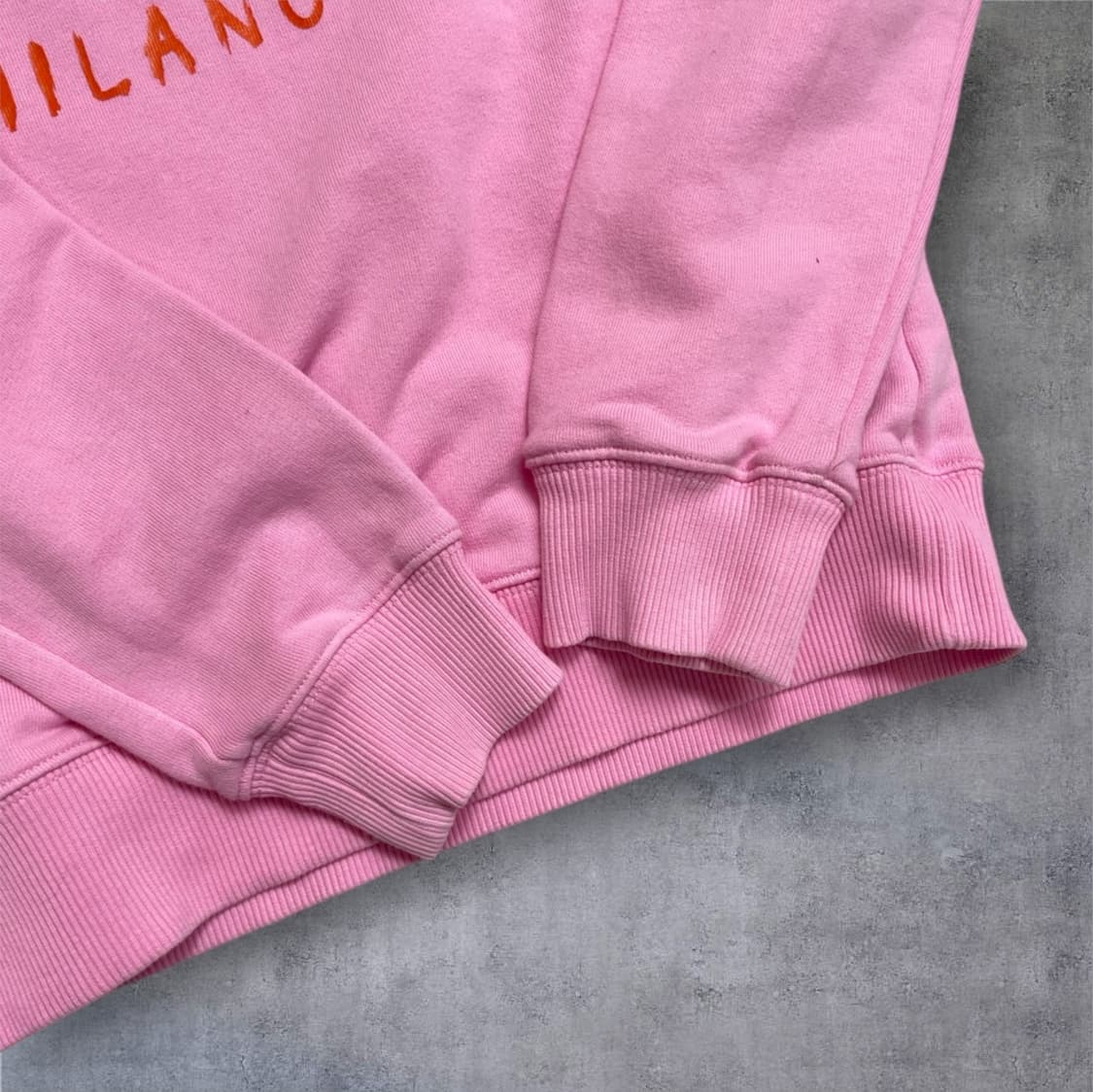 엠에스지엠 MSGM 핑크 밀라노 브러시드 로고 코튼 맨투맨 XS 상품이미지6