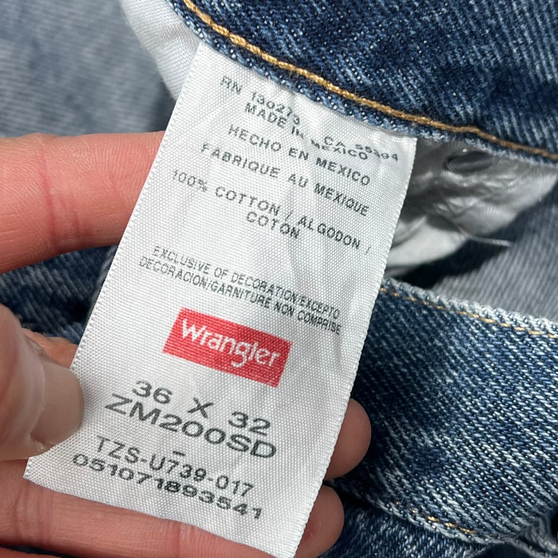 랭글러 워크 데님팬츠 s09637 상품이미지7