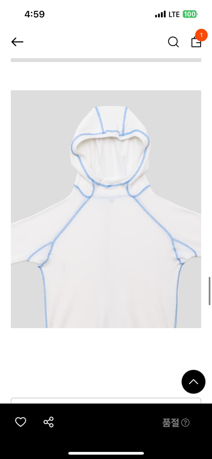 베이스레인지 cast hoodie S 사이즈 상품이미지5