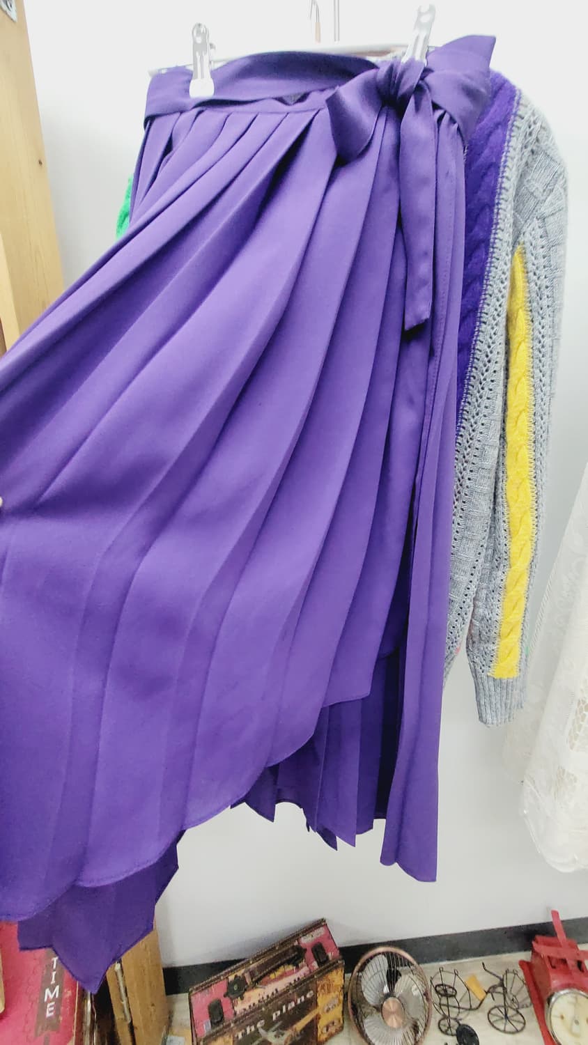 베네통 라운드 니트. jeikei퍼플 랩 스커트 상품이미지9