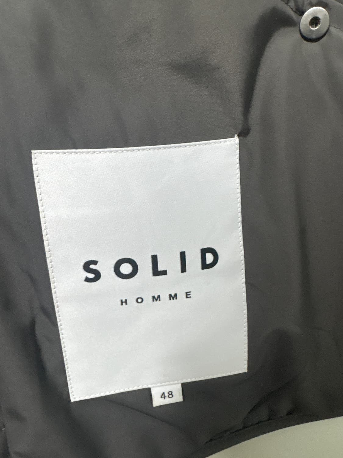 [새상품급 48 size] 솔리드옴므 밑단 언발란스 퀼팅 패딩 베스트 상품이미지4