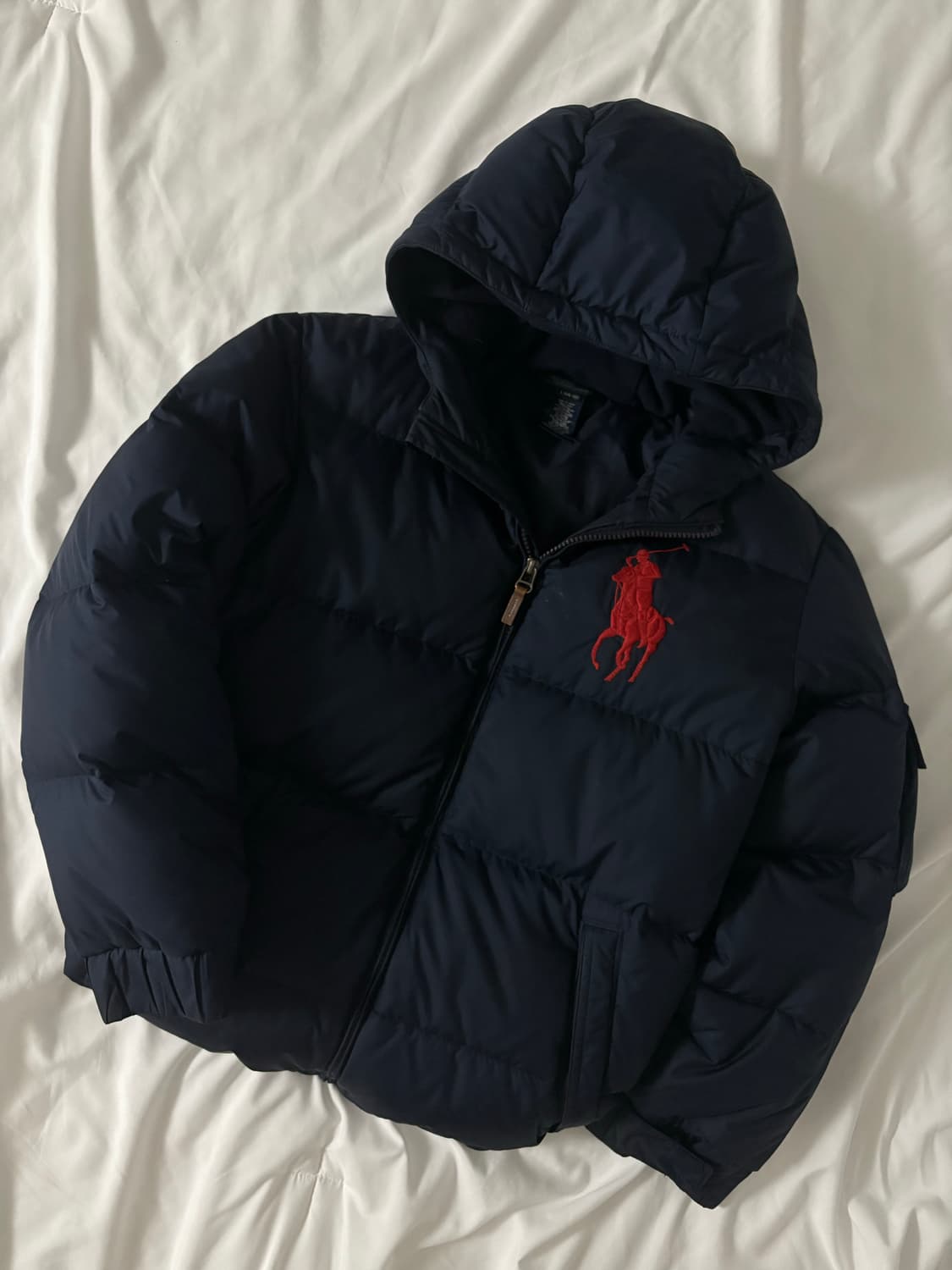폴로 빅포니 패딩 네이비 L 상품이미지1