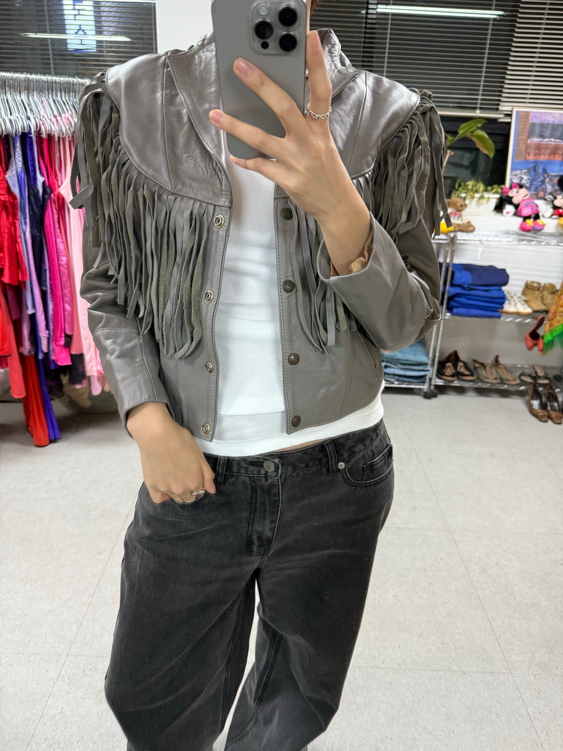 Mexico fringe jacket 프린지 가죽 자켓 상품이미지10