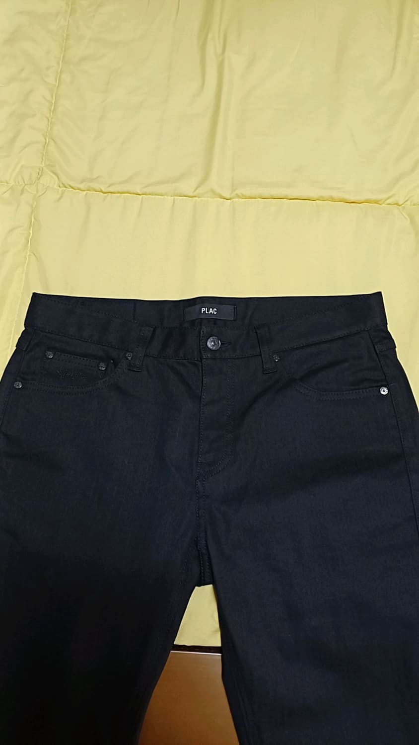 플랙 스판슬림블랙진 33인치 기장100 상품이미지2