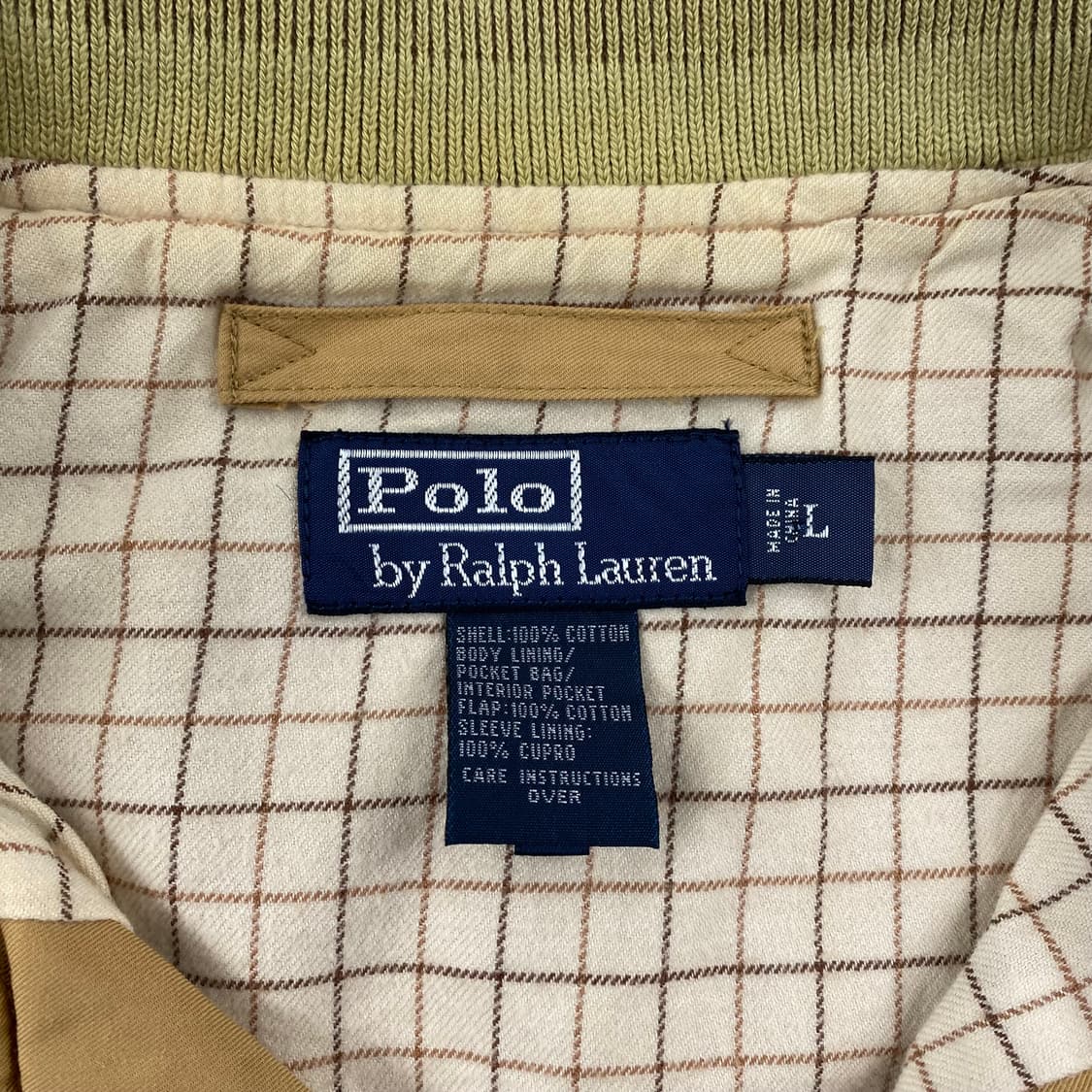 90s 폴로 베이포트 윈도우페인 체크 자켓 (100) 상품이미지7