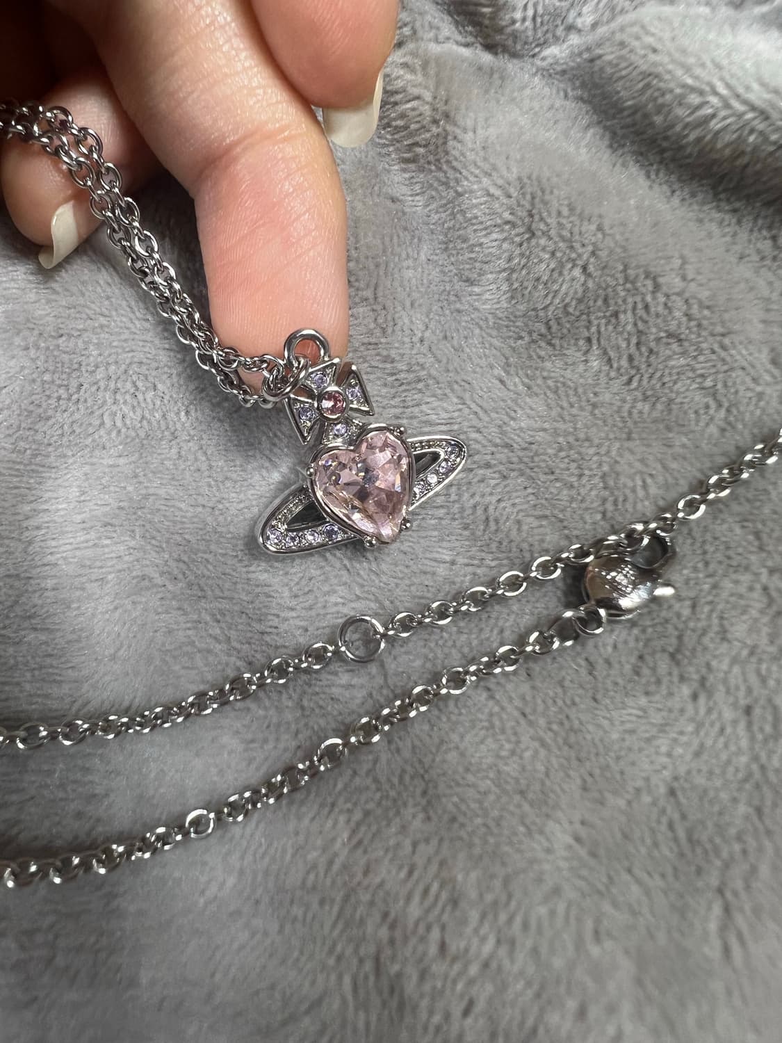 비비안웨스트우드 아리엘라 핑크 목걸이 상품이미지3