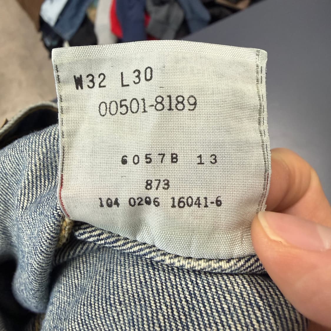 (32/30) 90s Mexico 리바이스 501 중청 데님 팬츠 상품이미지7