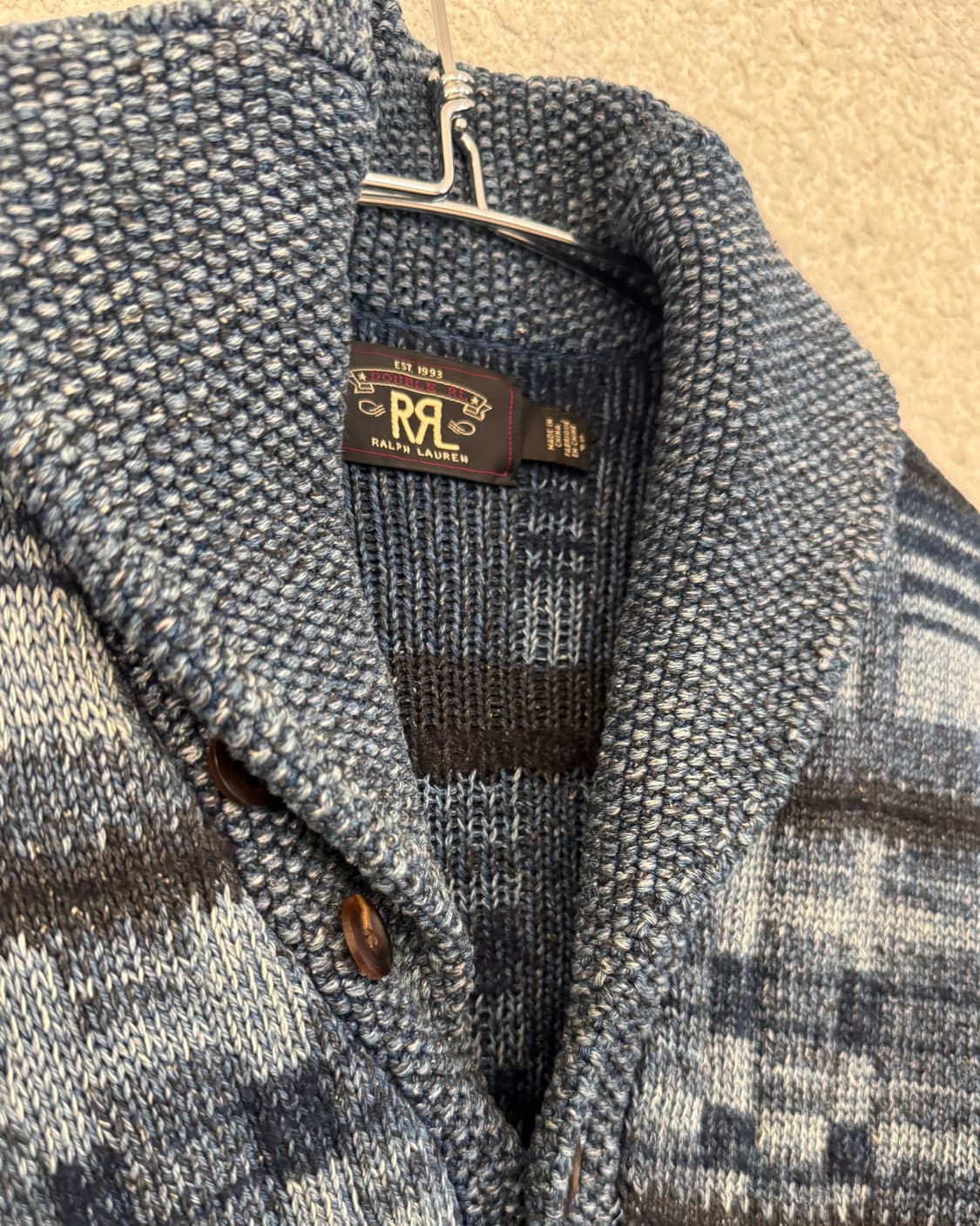 RRL 인디고 숄카라 가디건 상품이미지3