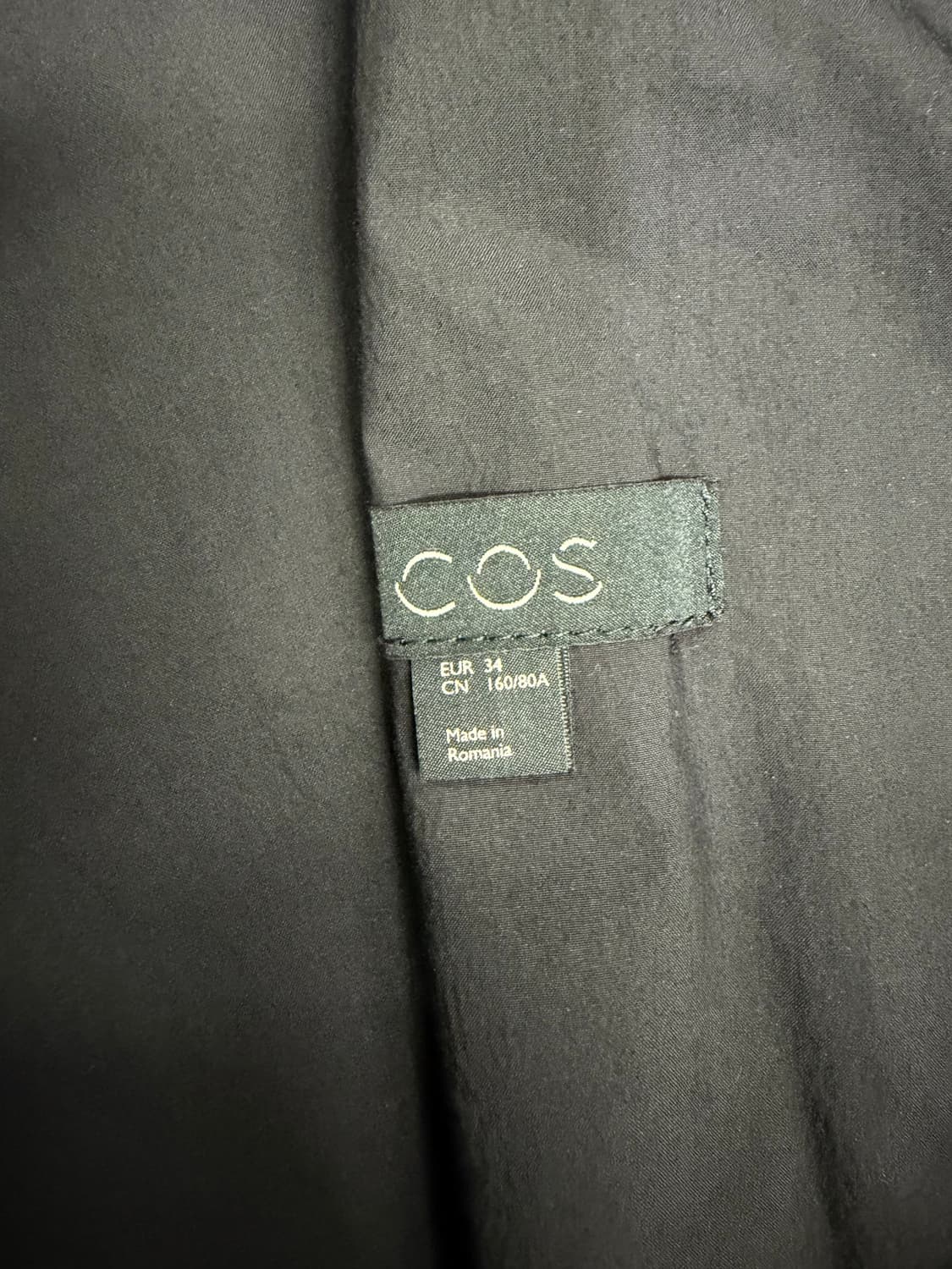 정품) COS 코스 여성 후즈핏 블랙 후드 롱 야상 점퍼 34 상품이미지7