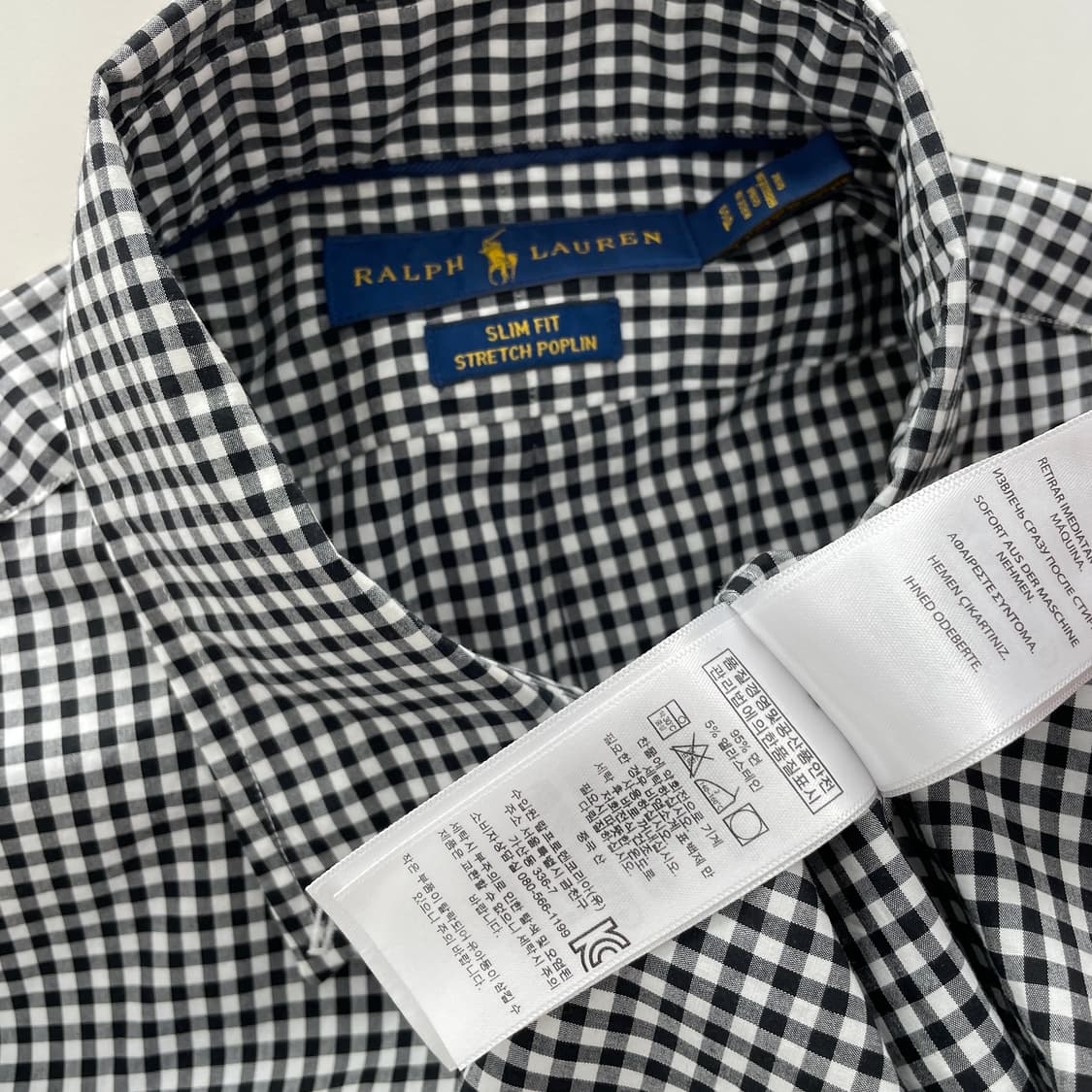 폴로 랄프로렌 깅엄 체크 셔츠 상품이미지5