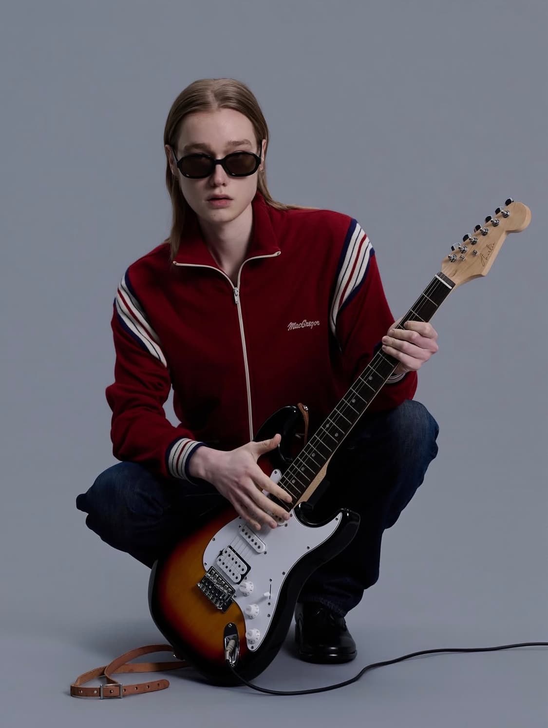 80s Mcgregor 니트 집업 밴드 져지 상품이미지2