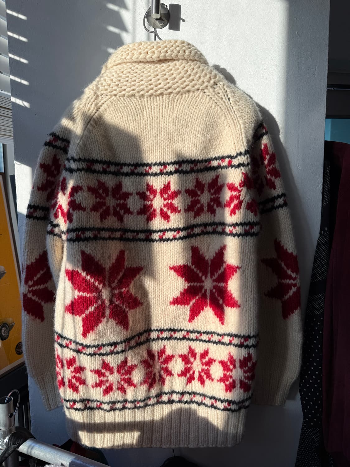 1970–80s Canadian 코위찬 Knit Zip-up L  상품이미지8