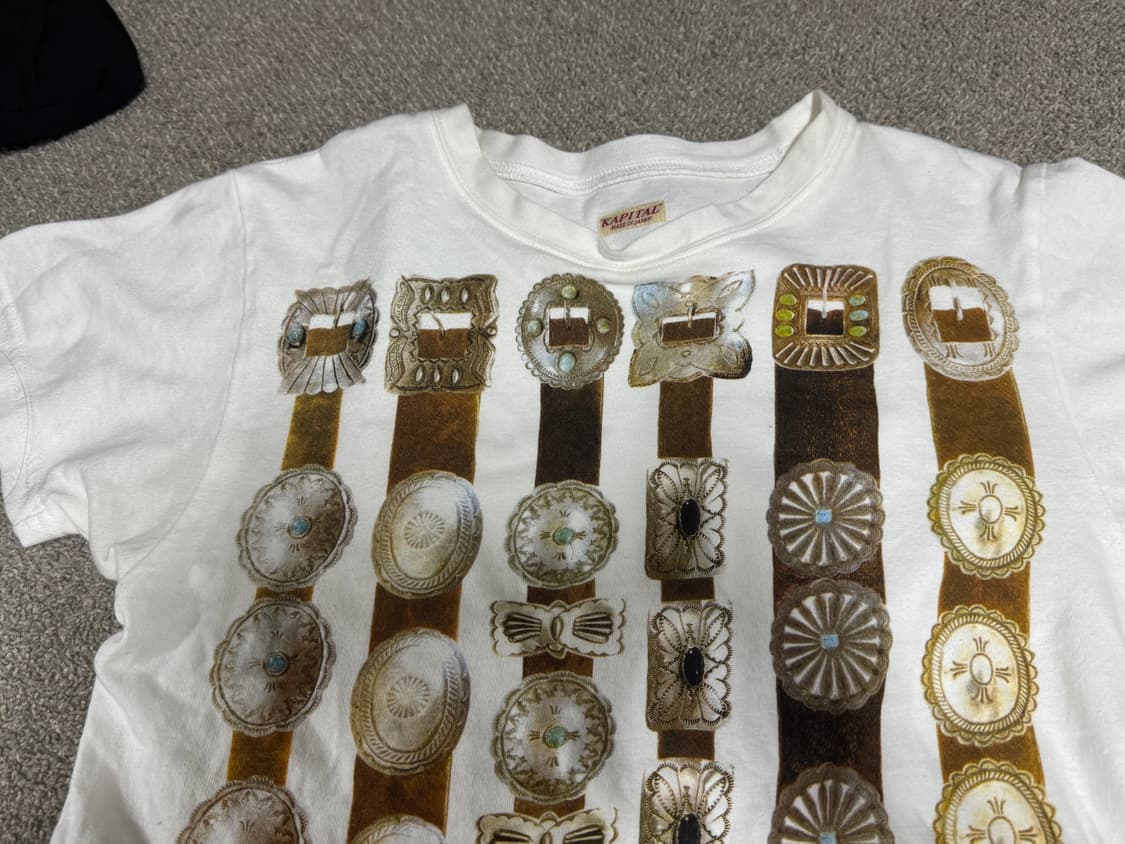 캐피탈 20 콘초 벨트 크루 반팔 티셔츠 xs 상품이미지3