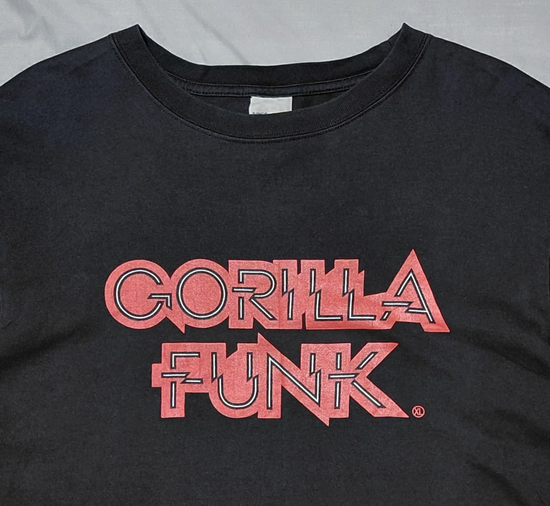 [M] X-LARGE 고릴라 펑크 & 빅 로고 롱슬리브 (블랙) 상품이미지2