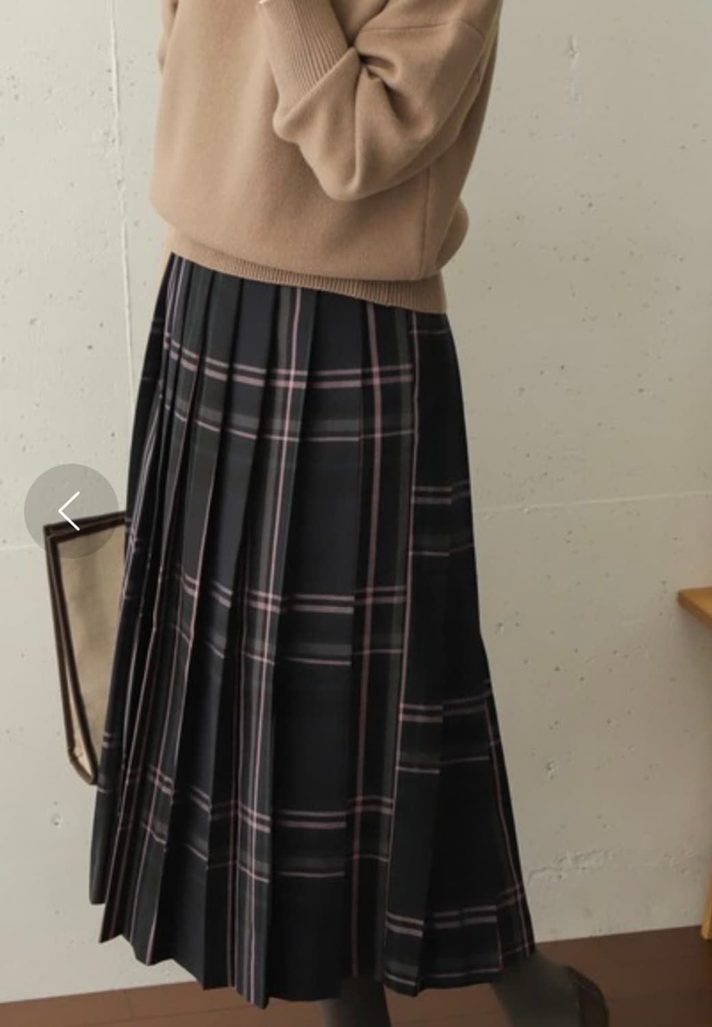 갸루 모리걸 일본 빈티지 교복st 체크 플리츠 미 디스커트 상품이미지3