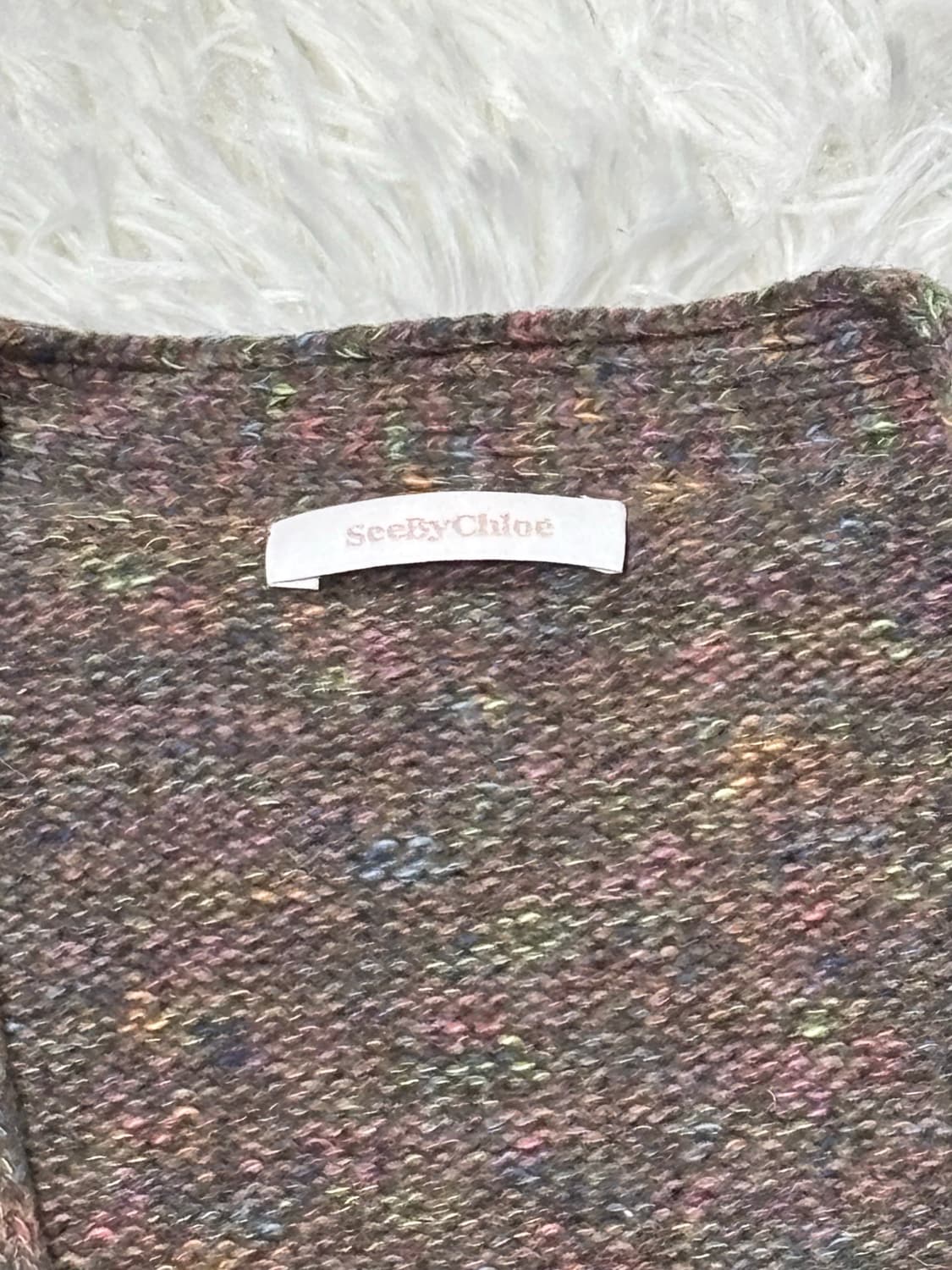 씨바이끌로에 브라운 롱 가디건 상품이미지5