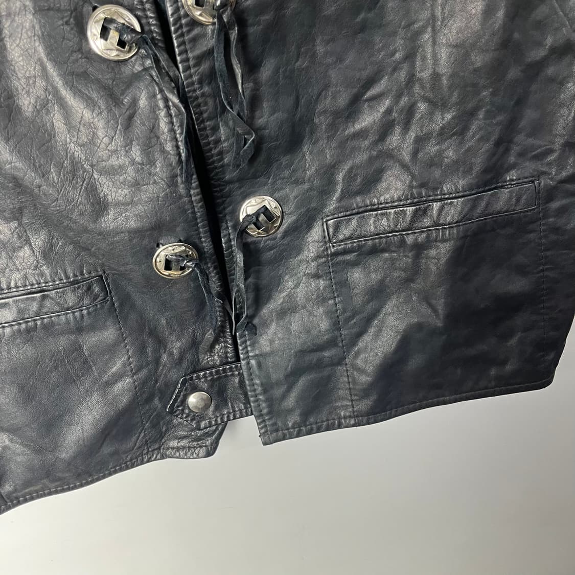 [Sprung] 90's 아메리칸 레더 웨스턴 프린지 베스트 상품이미지3