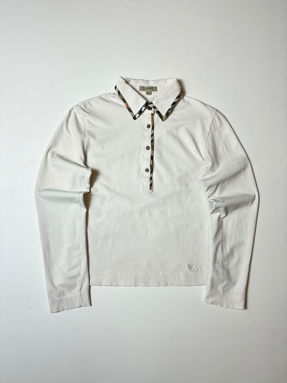 버버리 00's 노바체크 트리밍 카라 롱 슬리브 PN8651 상품이미지1