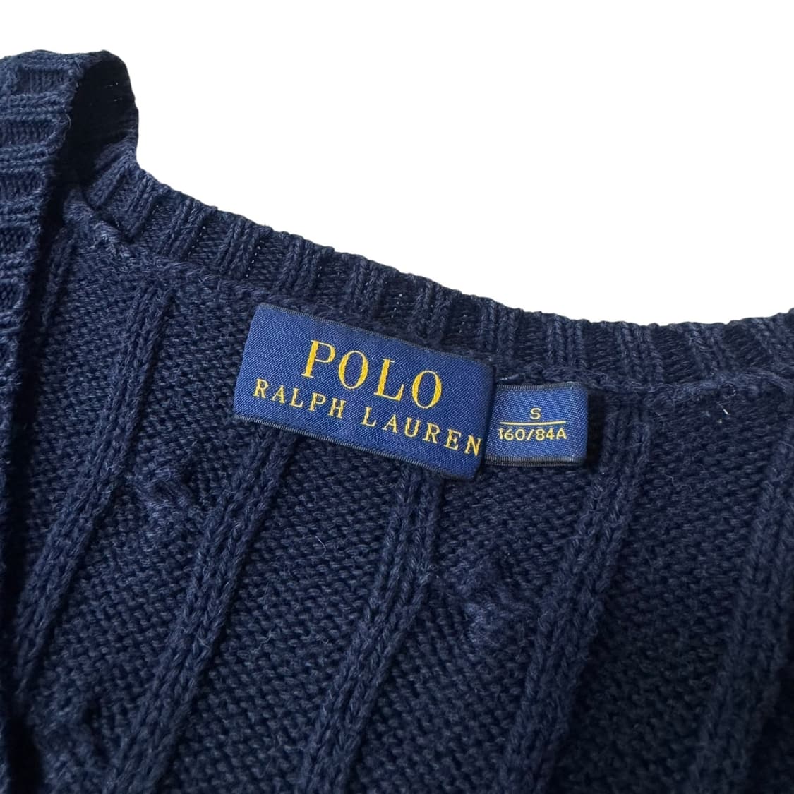신형 여성 폴로 랄프로렌 네이비 브이넥 니트 상품이미지3