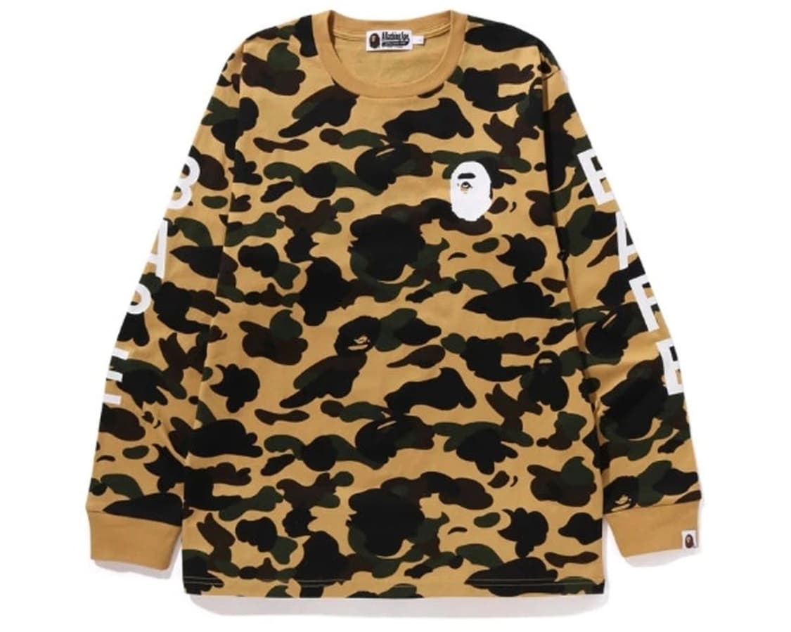 A Bathing Ape BAPE 베이프 카모 롱슬리브 티셔츠 M 상품이미지1