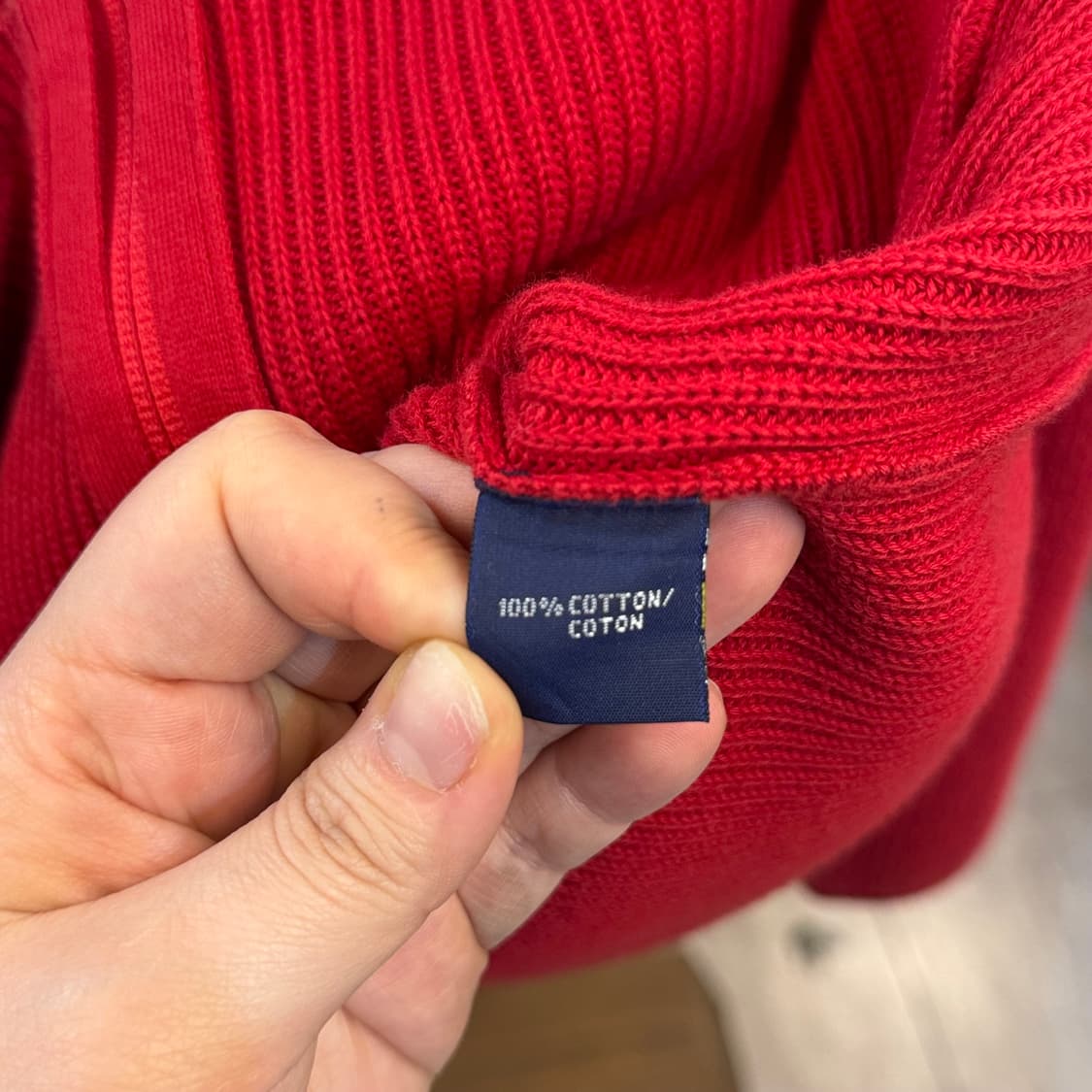 폴로 랄프로렌 와플 롱슬리브 니트집업 B64 상품이미지4