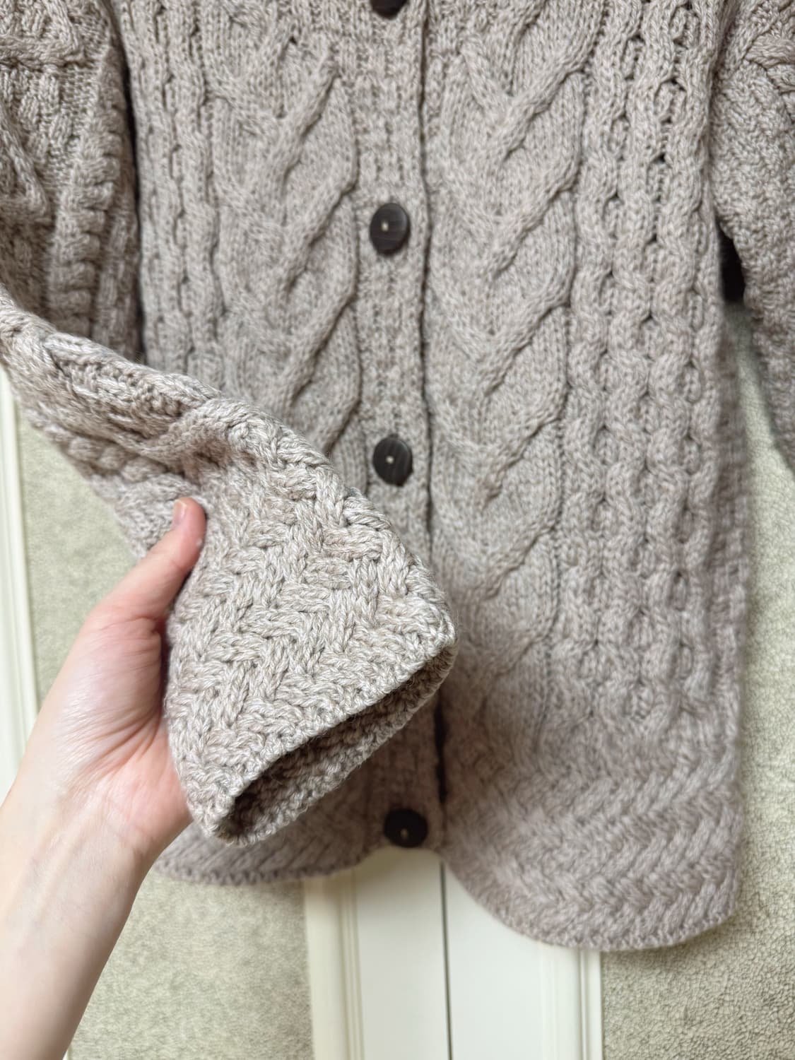 아일랜드 니트 가디건 상품이미지3