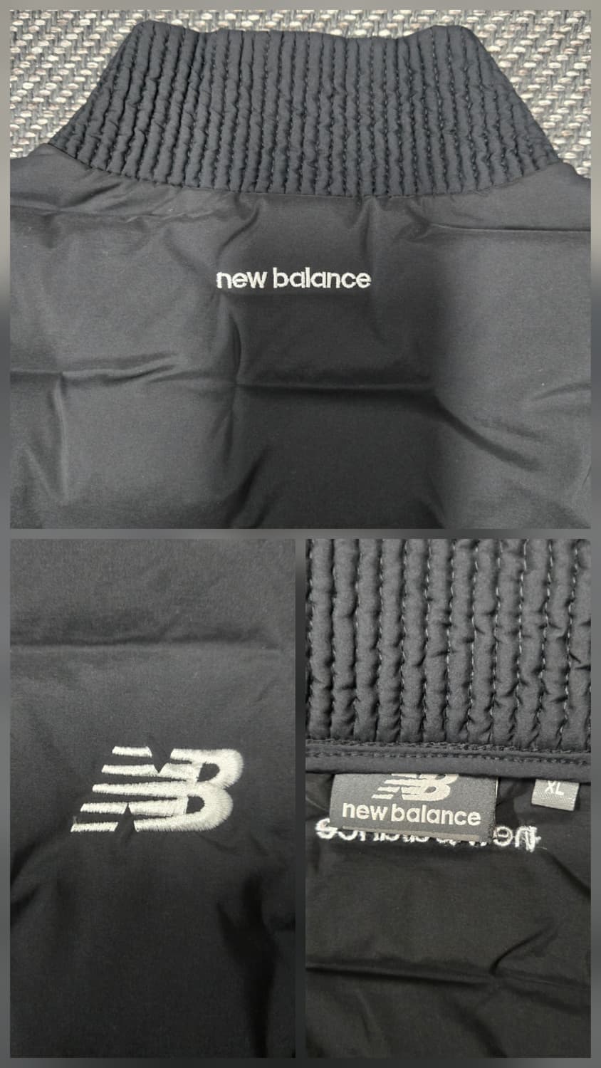 뉴발란스 24ss  블랙 다운패딩점퍼 경량패딩 상품이미지5