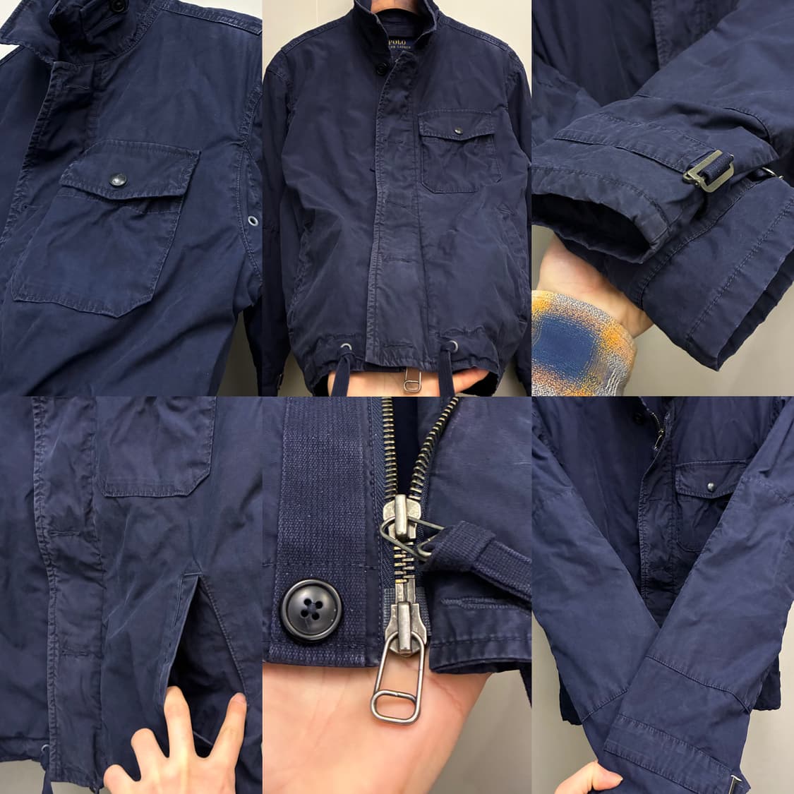 (S)폴로랄프로렌 코튼 USN A-2 밀리터리 덱자켓 네이비 상품이미지5