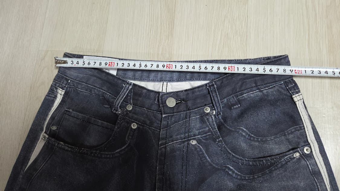 (착샷) 타이핑 미스테이크 디지털 워싱 데님 상품이미지5