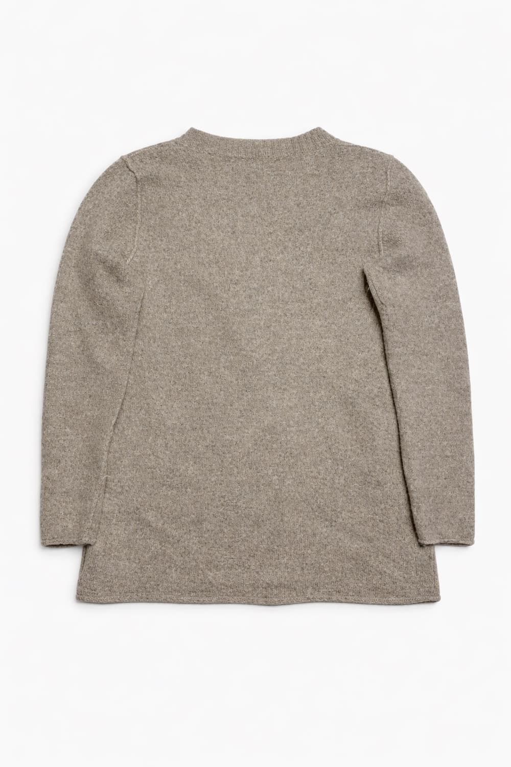 페루 00s 빈티지 모리걸 그레이 헤더드 멜란지 베이비 알파카 가디건 상품이미지2