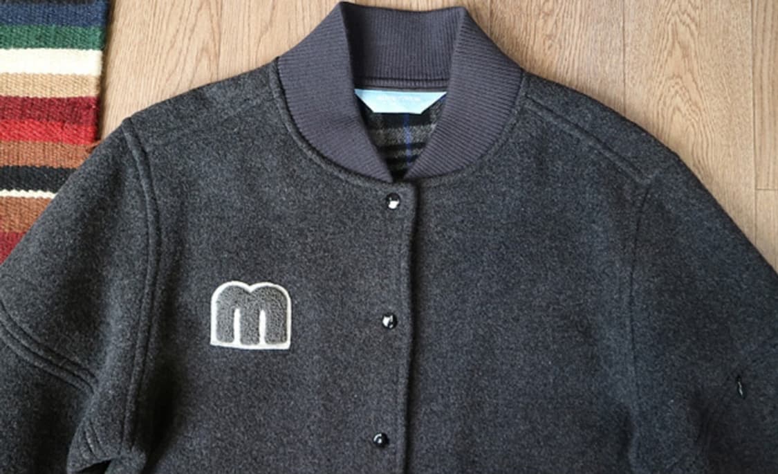 일본판 MUNSINGWEAR 먼싱웨어 스포츠 울 바시티 자켓 상품이미지3